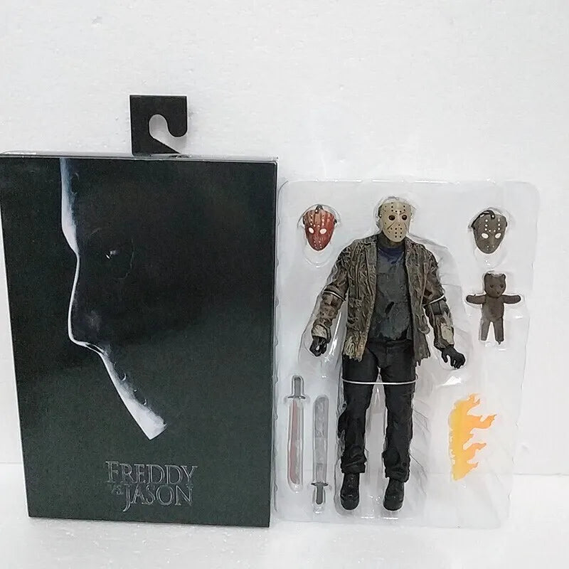 The 13th Figure Toys NECA Friday Freddy Jason Voorhees Blood Figure Action Jason Collectible Model Christmas Halloween Gifts