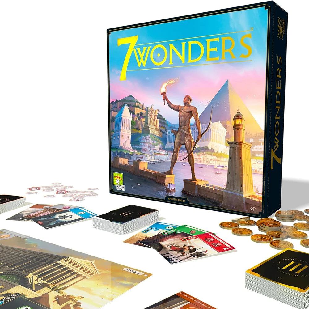 7 Wonders Board Game BASE GAME New Edition for Family Civilization and Strategy Board Game 7 Wonders Duel English