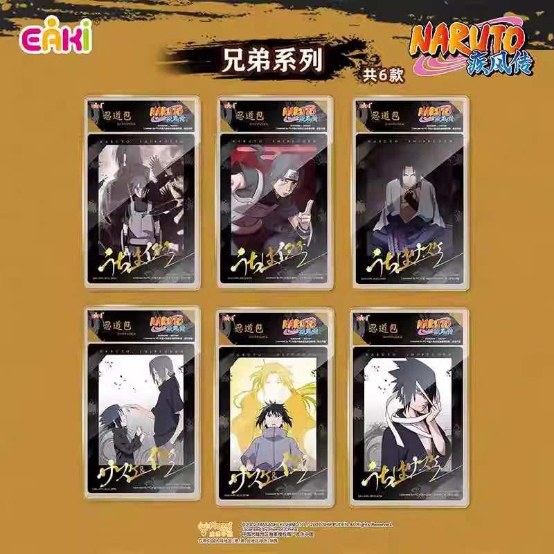 Genuine Naruto Cards Box Anime Figure Card with Card Bricks Uzumaki Sasuke Collection Flash Card Toy Game Hobby Gift for Kids