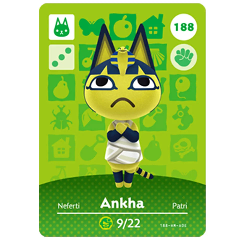 Hot Sanrio Game Animals Crossing New Horizons Amiibo Card Ankha Marshal Maple NS Switch 3DS Game NFC Cards Series 1 2 3 4 5