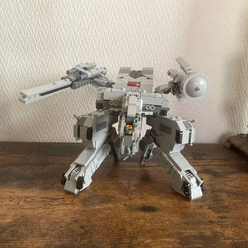 NEW 582PCS MOC Icons Series Metal Gear Rex Building Blocks Model DIY Assemble Bricks Mech Robotics Solid Creative Kids Toys Gift