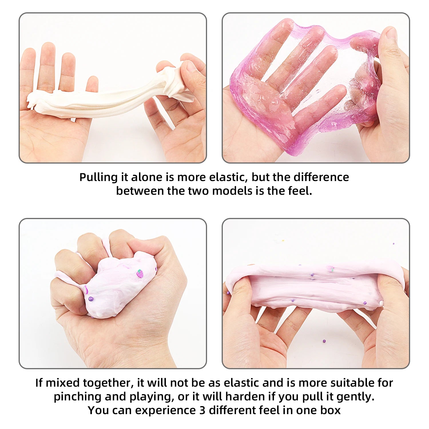 Crystal Mud Slime Cloud Silk Mud, Fruit Flavor and Odor DIY Slow Pressure Handmade Toy, Available in 6 Styles to Choose from