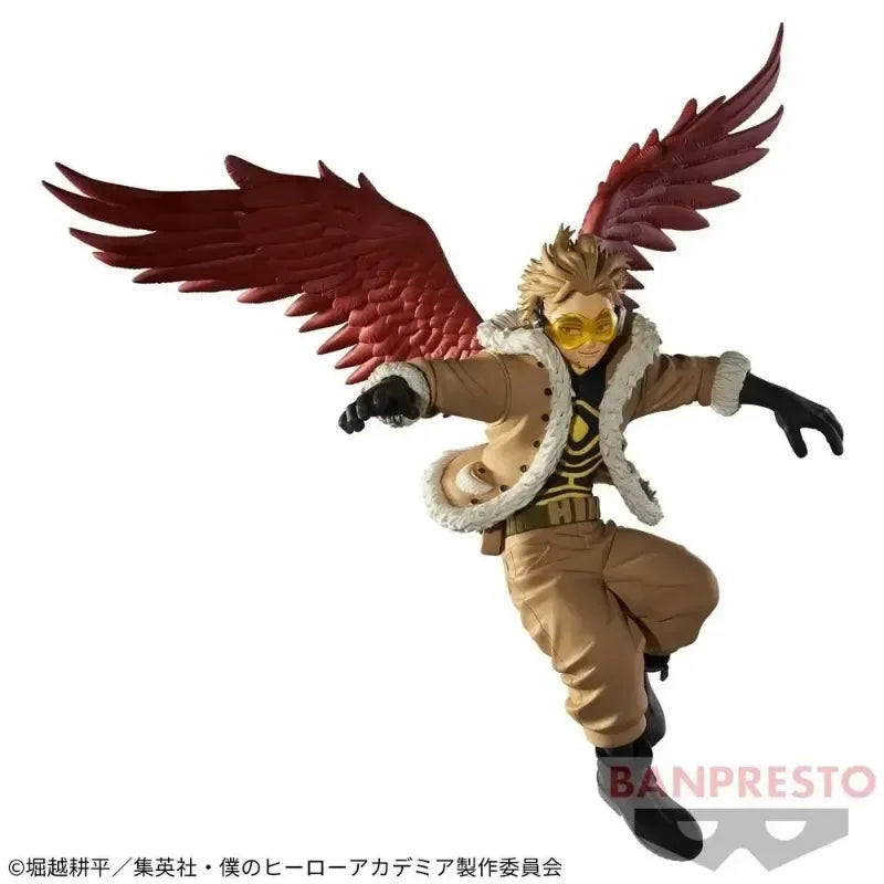 In Stock Original BANDAI BANPRESTO My Hero Academia THE AMAZING HEROES PLUS HAWKS Ver. PVC Anime Action Figures Model Toys Gifts