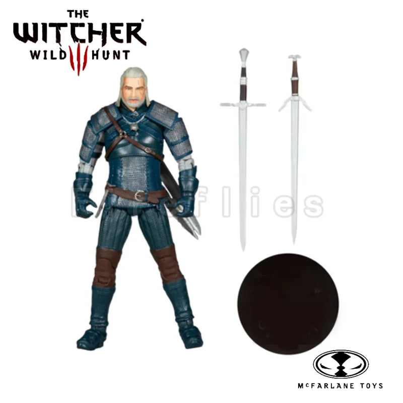 7inches McFARLANE Action Figure Wild Hunt Geralt Of Rivia (Viper Armor) Anime Model For Gift