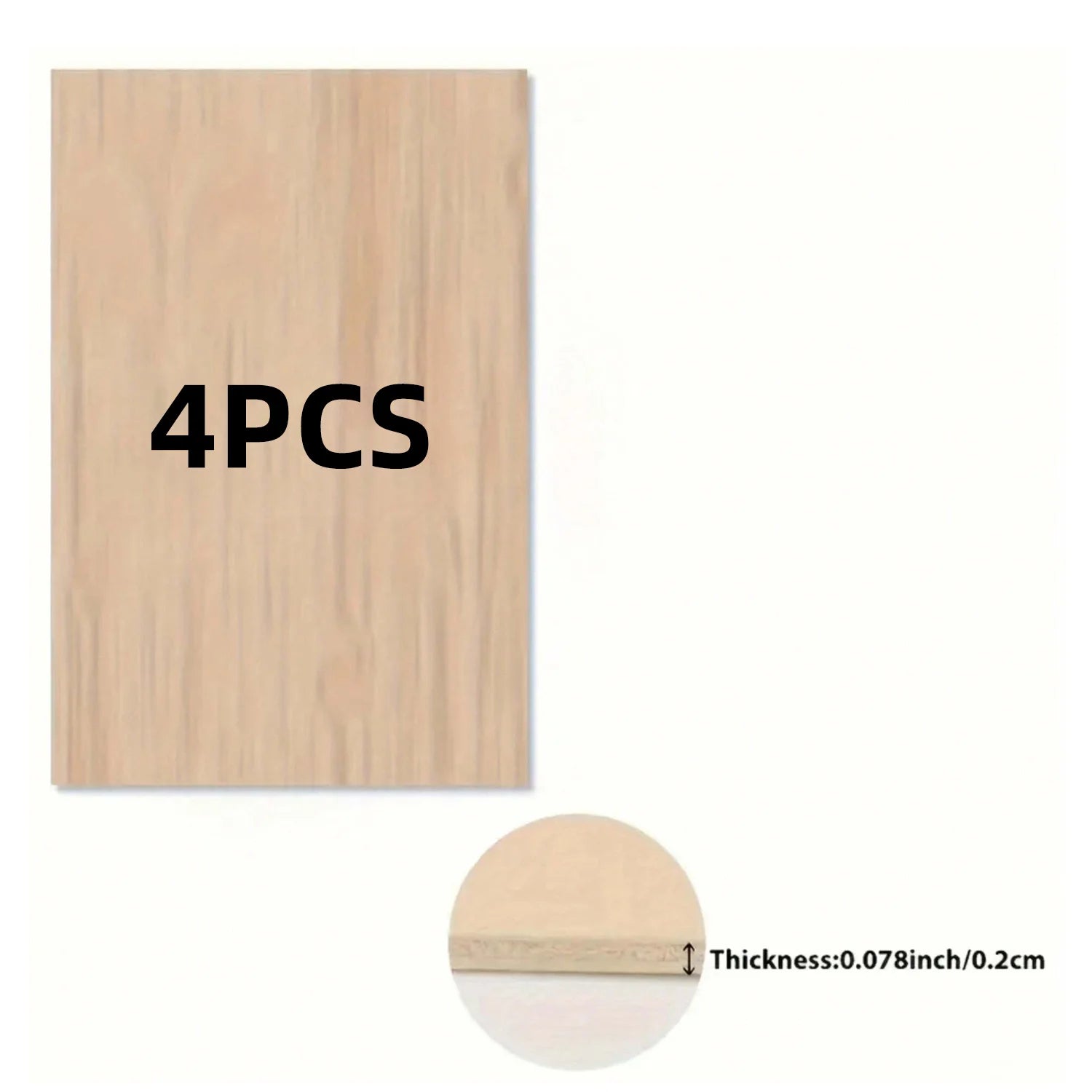 Premium Basswood Plywood (12x16 in) 2 mm thick suitable for laser cutting, wood burning and architectural models, smooth surface