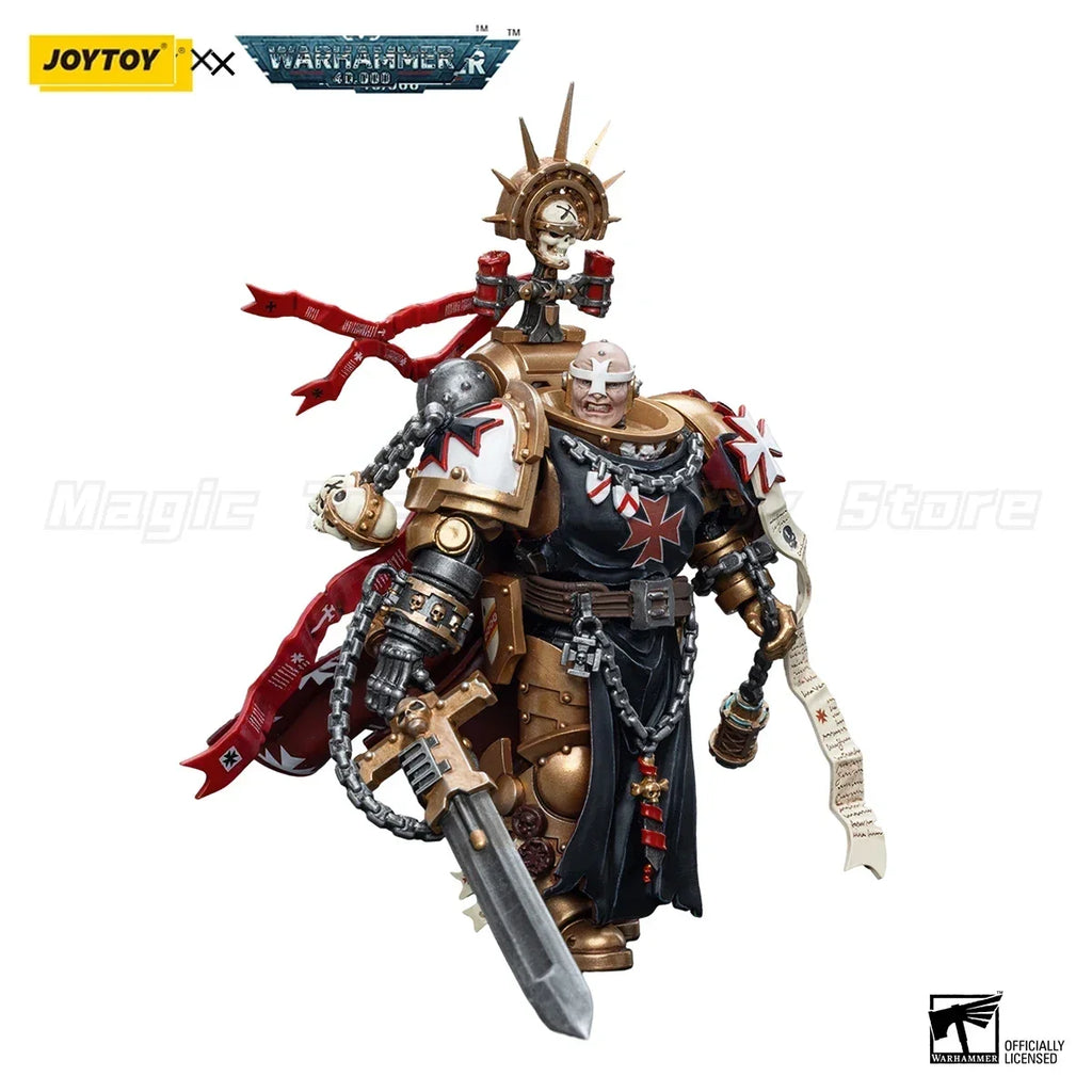 【In Stock】JOYTOY Warhammer 40K 1/18 Action Figure Black Templars High Marshal Helbrecht Model Figure Toy Gift Collection