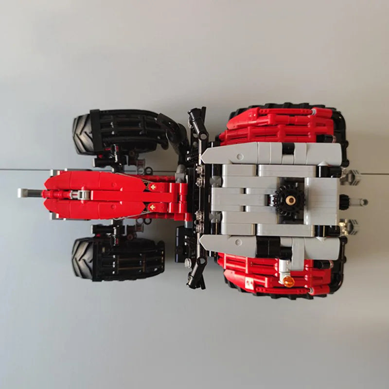 1137PCS MOC Massey Ferguson 7480 Tractor Model Building Blocks Stacking Bricks Creative Kid Toy Gift Diy Educational