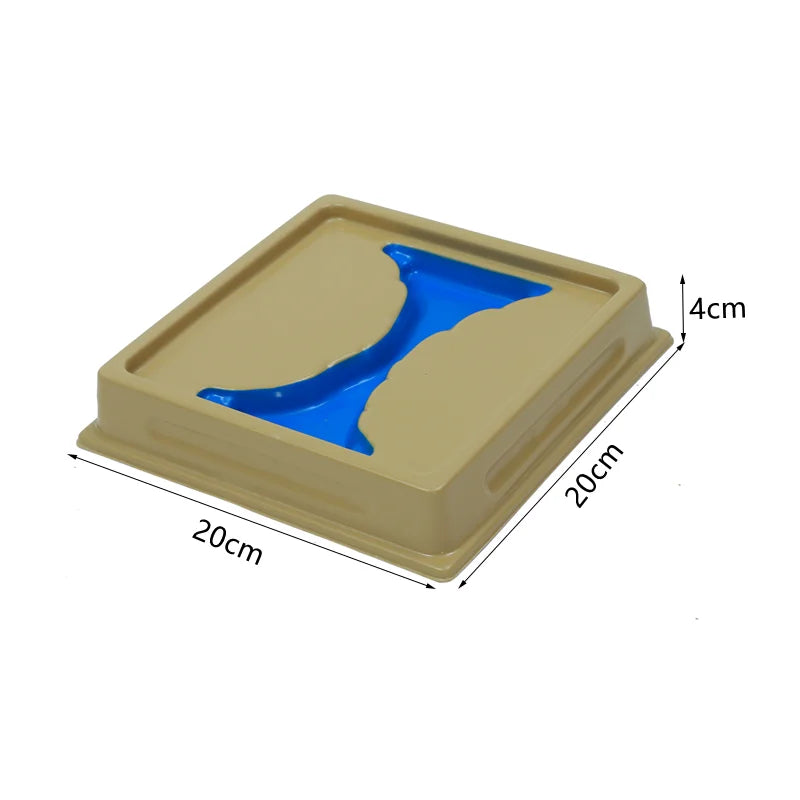 Montessori Geography Materials Land and Water Form Trays  Kids Early Learning Toys Educational Game Hand-eye Coordination