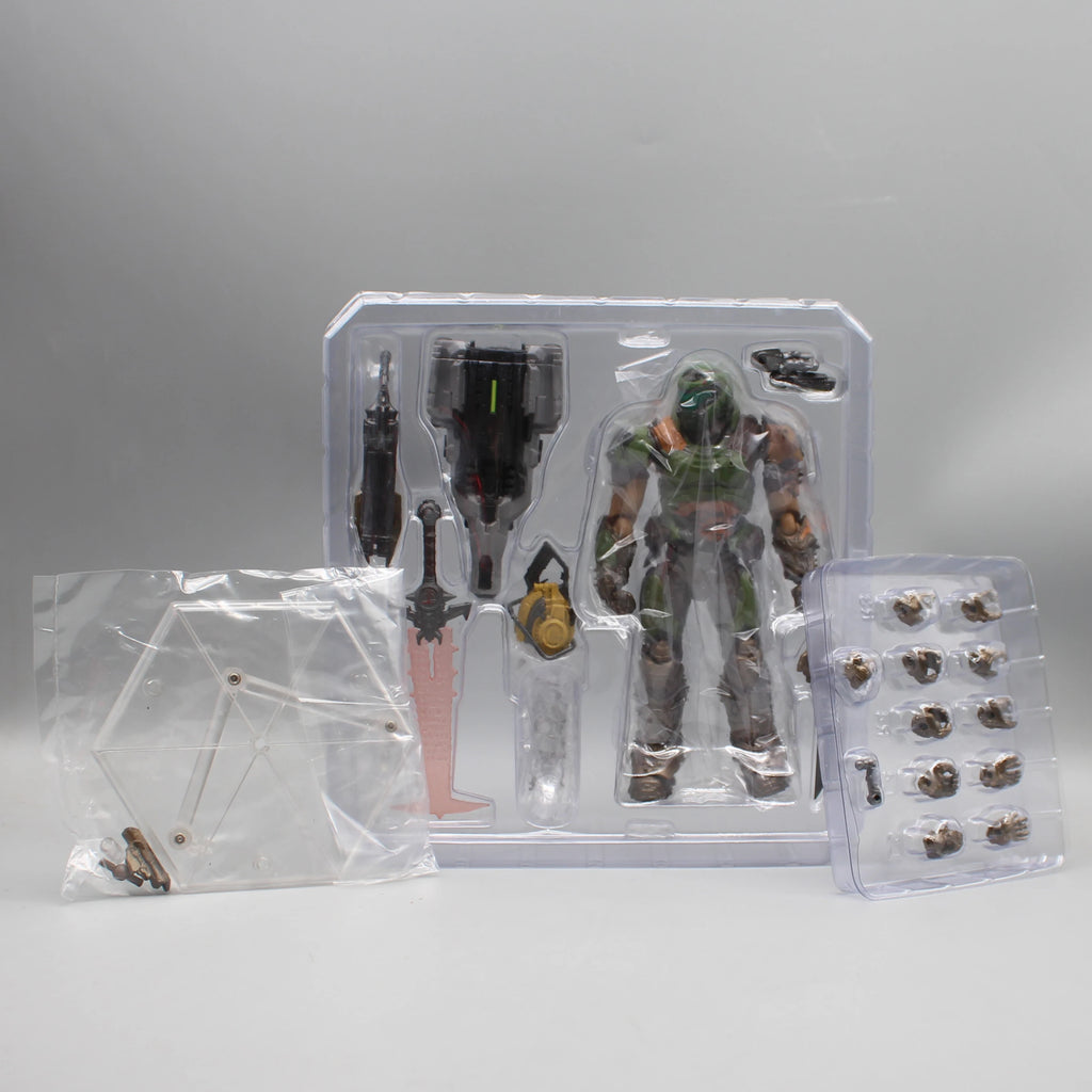 17cm Figma SP-140 Doom Slayer Eternal Action Figure Collection Model Statue Anime Destroy Warrior Doom Movable Figurine Toy Gift