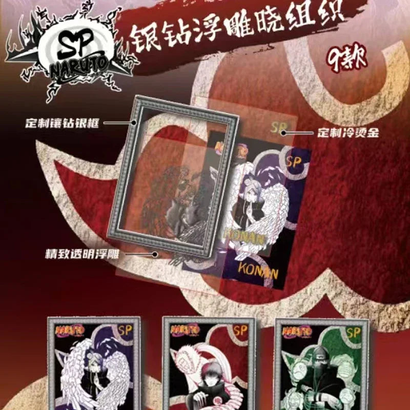 MOJI original Anime Naruto Series Cards The Ninja Road Of Konoha Rare CR Ninja World Collection Cards Toys for Children Gifts