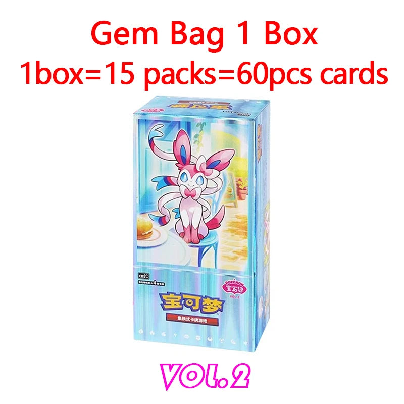 Original Pokemon Game Pack Cards Vol.2 Scarlet and Violet Trading PTCG Bag Gem Box Deck Ibrahimovic Sprigatito Pikachu Card Gift