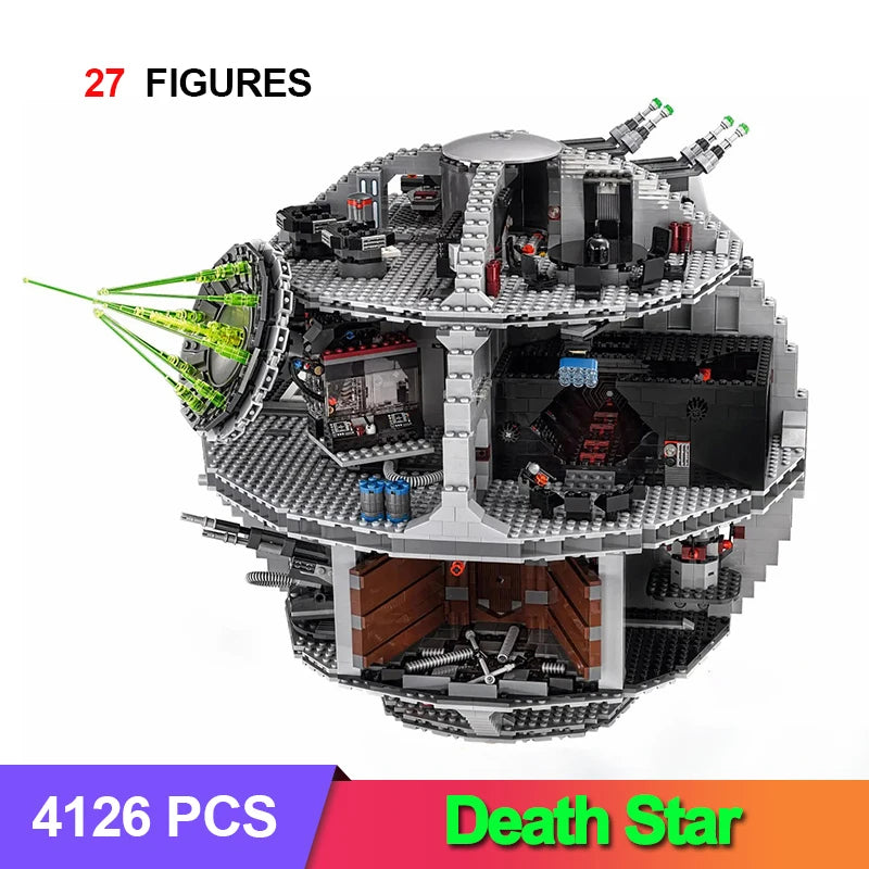 With Led Lights Fast Ship DS-1 Platform MOC Display Death Star Great Ultimate Building Blocks Bricks Toy Gift 10143 10188 75159