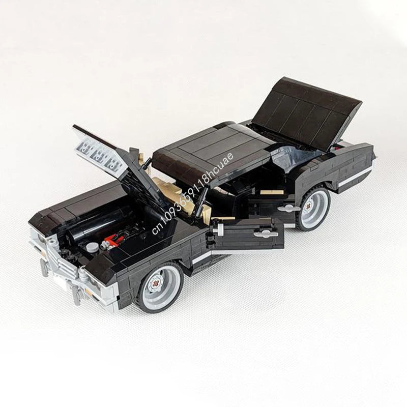 925pcs Moc Classic Movie Vehicles Chevroleted Impala Supernatural Car Building Model Blocks Kids Educational Bricks Toy present