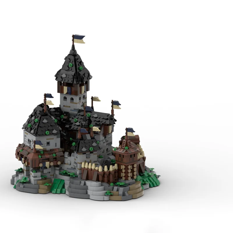 Brand new MOC European medieval street scene Blaustein Castle Duke's Mansion model DIY assembly building blocks toy gift