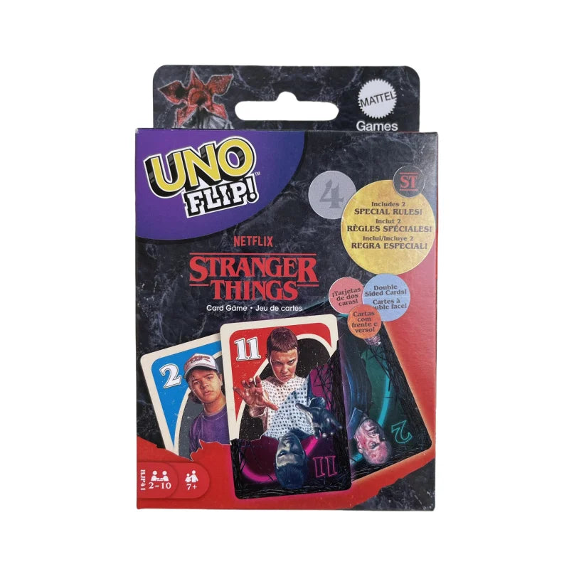 Hot Sale Mattel Uno Flip! Flex Dos Games No Mercy Cards Game Family Funny Entertainment Board Games Multiplayer Poker Game Gifts