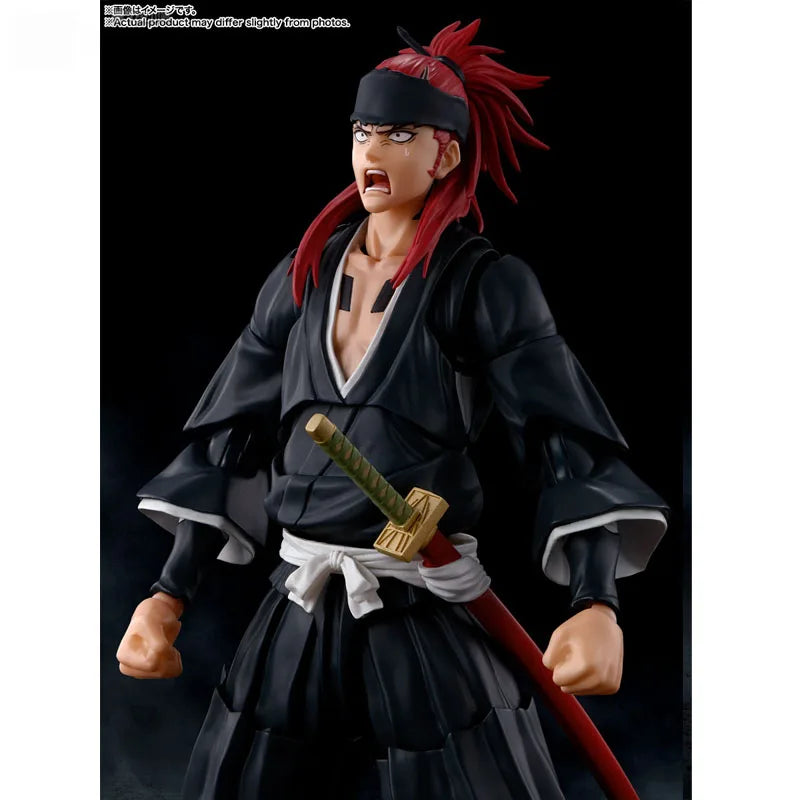 Bandai Original Genuine Figure Bleach Model Kit Anime Figures SHF Abarai Renji Collection Action Figure Model Boys Toys Gifts