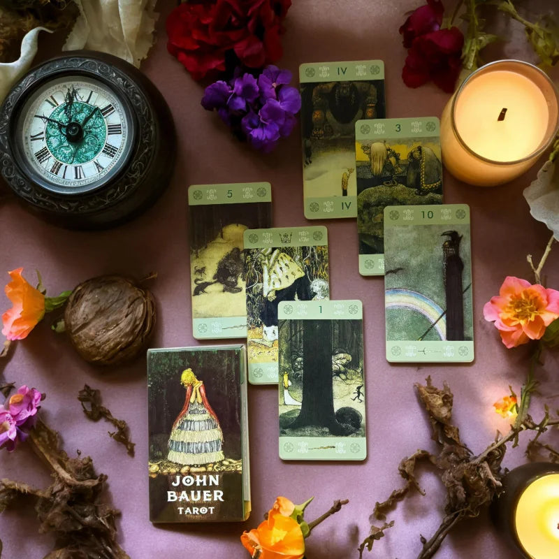 John Ball Tarot，Portable Tarot，Perfect for party games、Halloween and Christmas gifts，For emotional healing、Self-discovery and Af