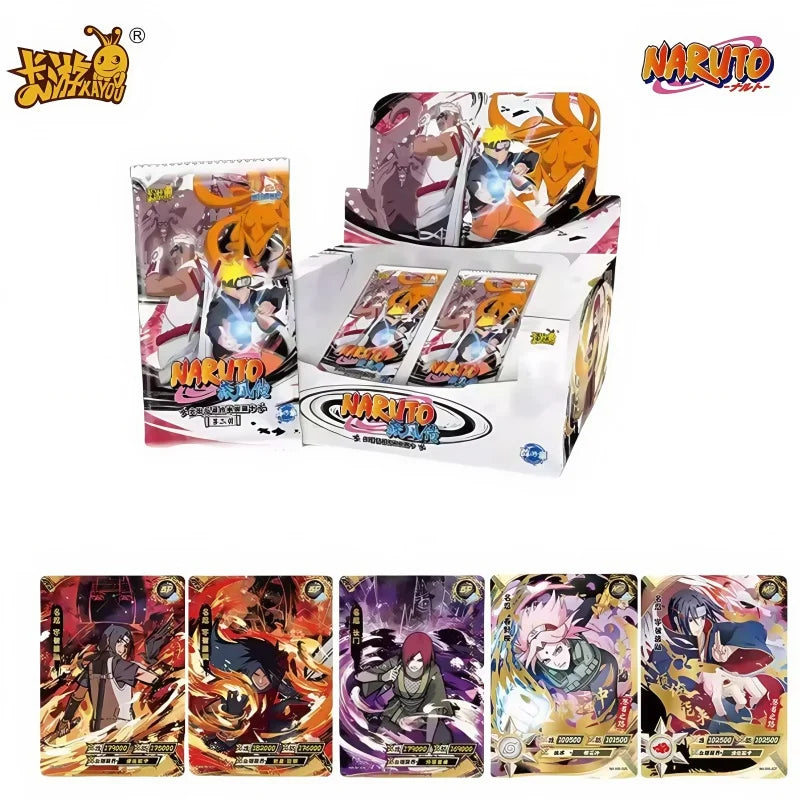 KAYOU NARUTO Card ArrayChapter of Card Array Series Flash Card Box Ninja Times N Edition Collection Card Toy Gift