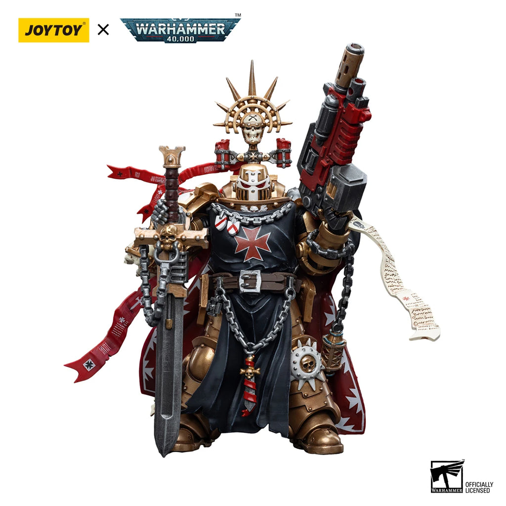 【In Stock】JOYTOY Warhammer 40K 1/18 Action Figure Black Templars High Marshal Helbrecht Model Figure Toy Gift Collection