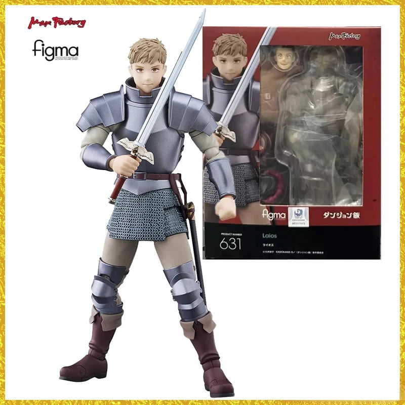 In Stock  Original Figma 631 Delicious in Dungeon Laios  Anime Action Collection Figures Model Toys