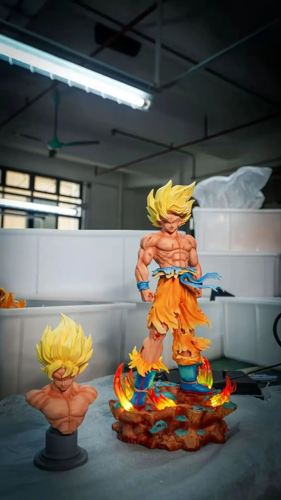 NEW IN STOCK JT toys 35cm 2.0 Dragon Ball Anime Figures Son Goku Figures Super Saiyan 1 Collection Model Statue Gifts Toy