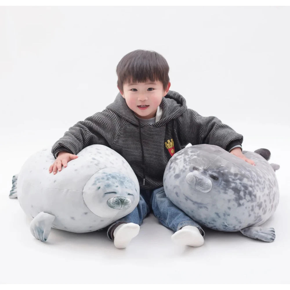 Animal-fat-seal Stuffed Watona Seal Angry Blob Chubby 3d Novelty Sleeping Pillow Plush Stuffed Doll Kids Girls Birthday Gifts