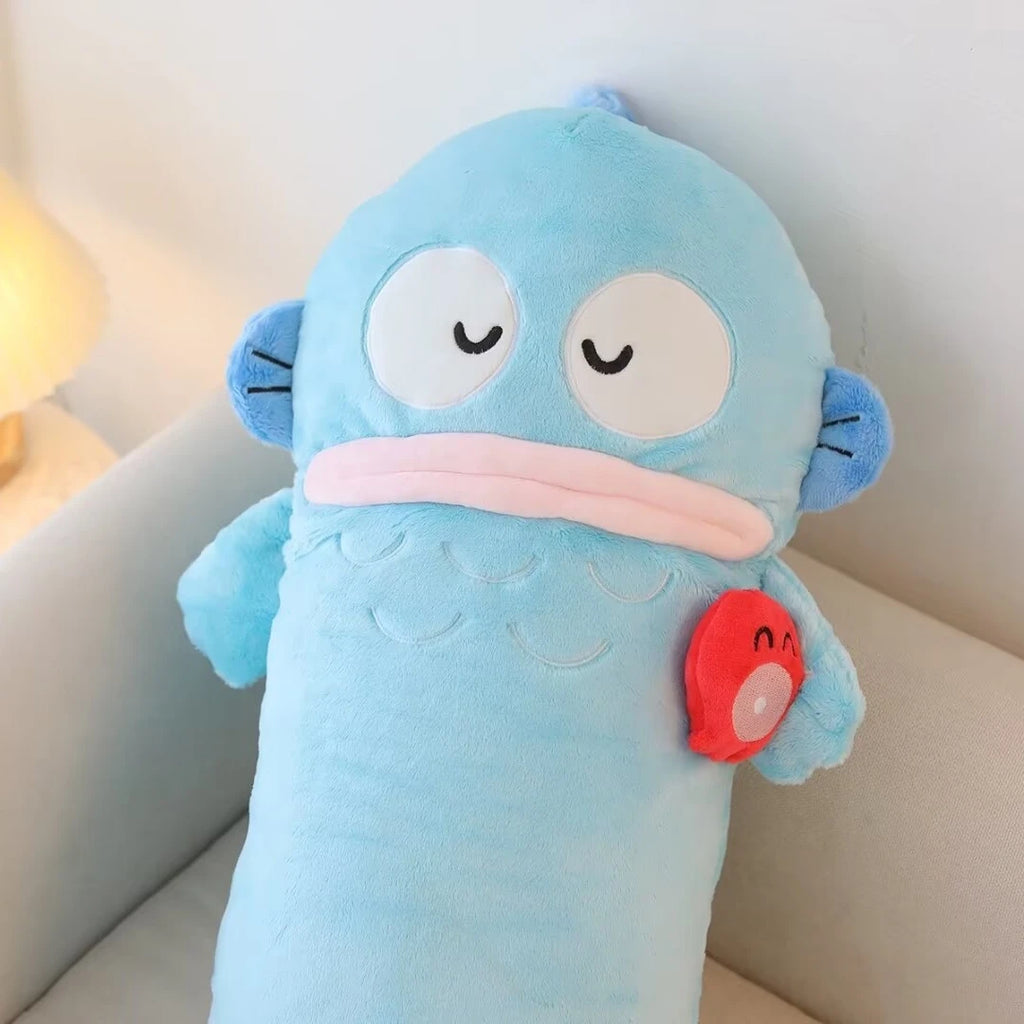 Sanrio Hangyodon Plush Toy Cuddly Hangyodon Stuffed Doll Plushies Hangyodon Fish Throw Pillow Cushion Birthday Girl Gifts