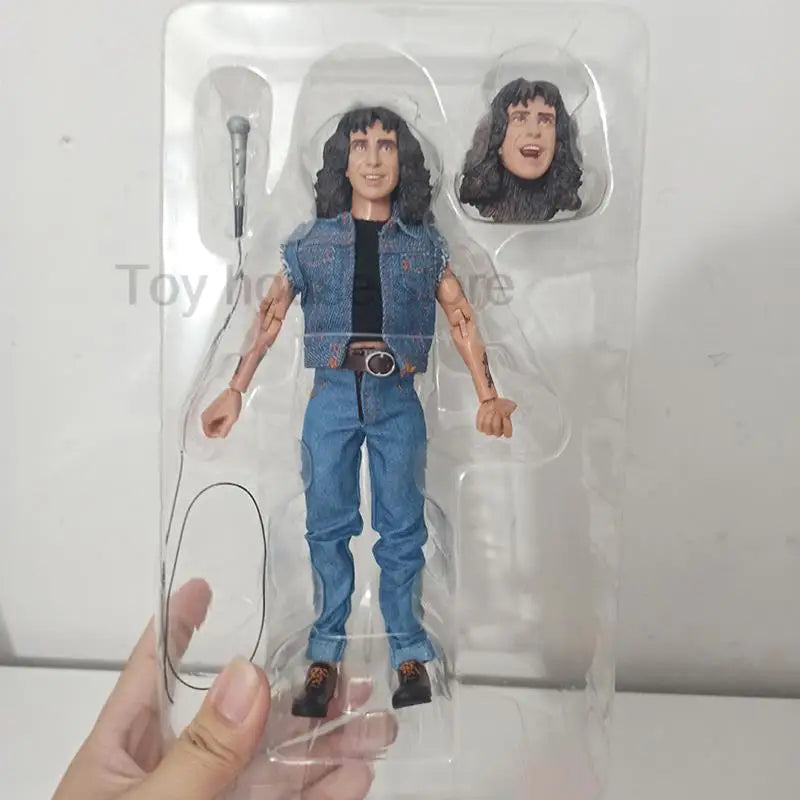 NECA Highway To Hell Angus Young Bon Scott Action Figure Model Toys Collection Friend Birthday Gift 18cm