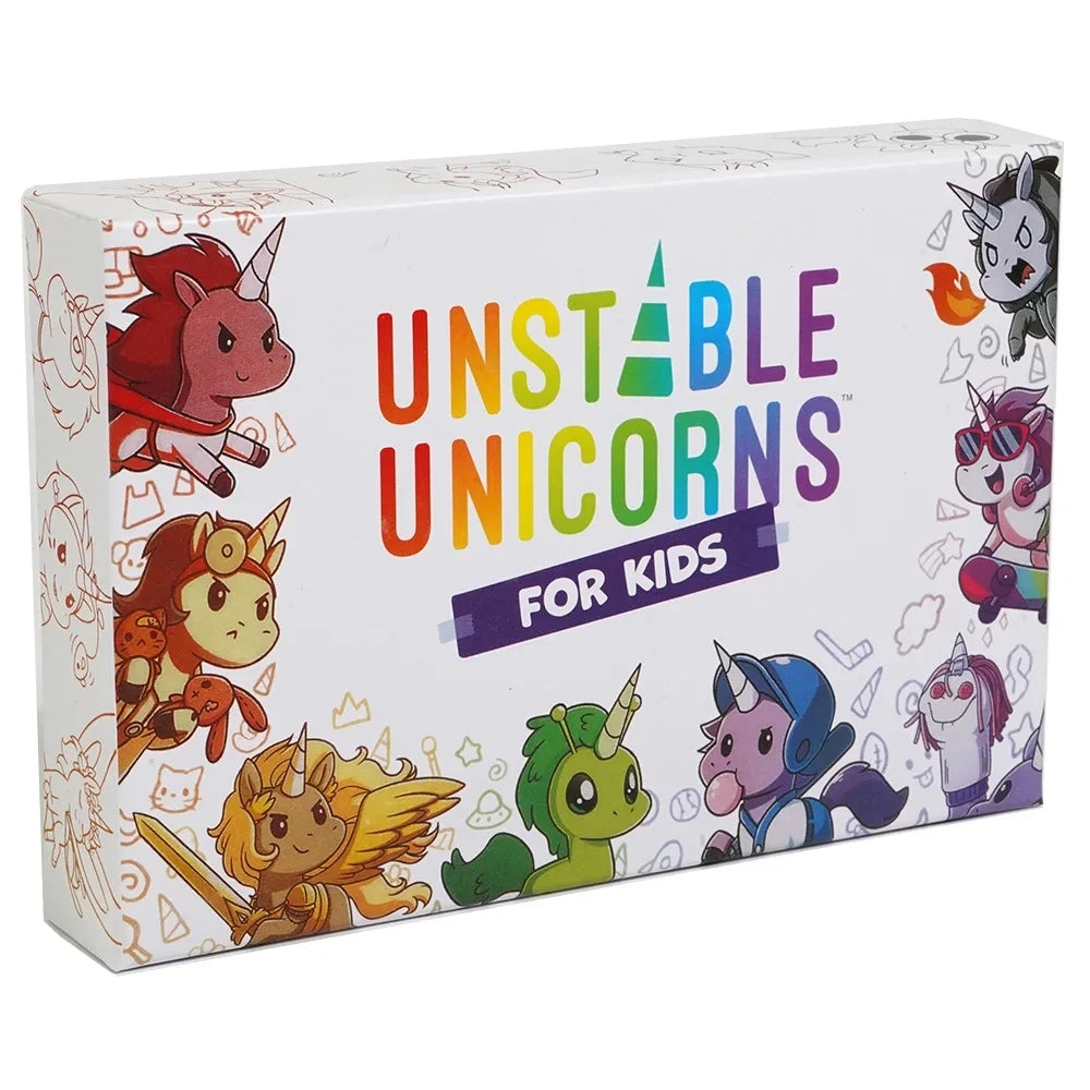 English version of Dragons vs Nuicorns Unicorn Dragon Board Games Dueling Leisure Gathering Game Cards