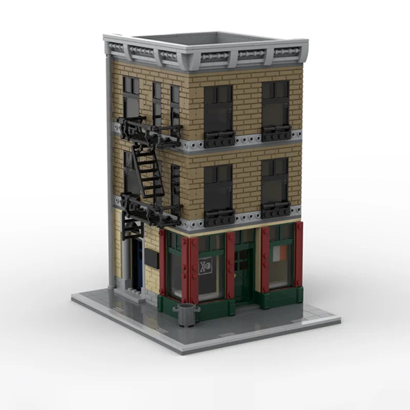767PCS MOC Super Heroe Peter's Apartment/Nelson & Murdock Office/Irish Pub Modular Model Building Blocks Stacking Brick Creative