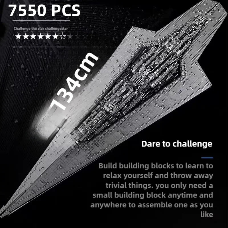 13134 The MOC-15881 Executor Class Star Star Plan Space Wars Dreadnought Building Blocks Bricks Toys Kids Christmas Adults Gifts