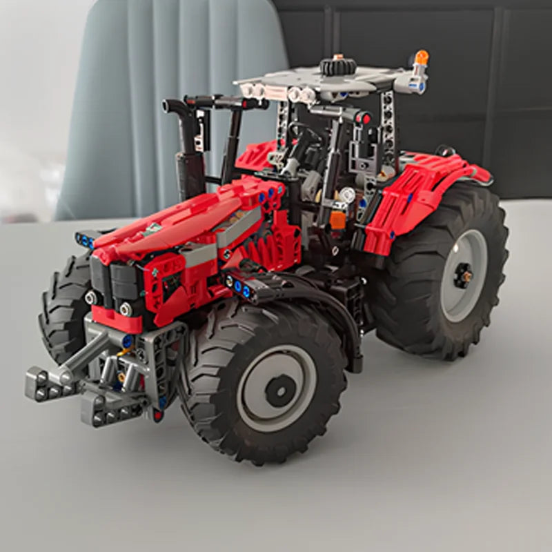 1137PCS MOC Massey Ferguson 7480 Tractor Model Building Blocks Stacking Bricks Creative Kid Toy Gift Diy Educational