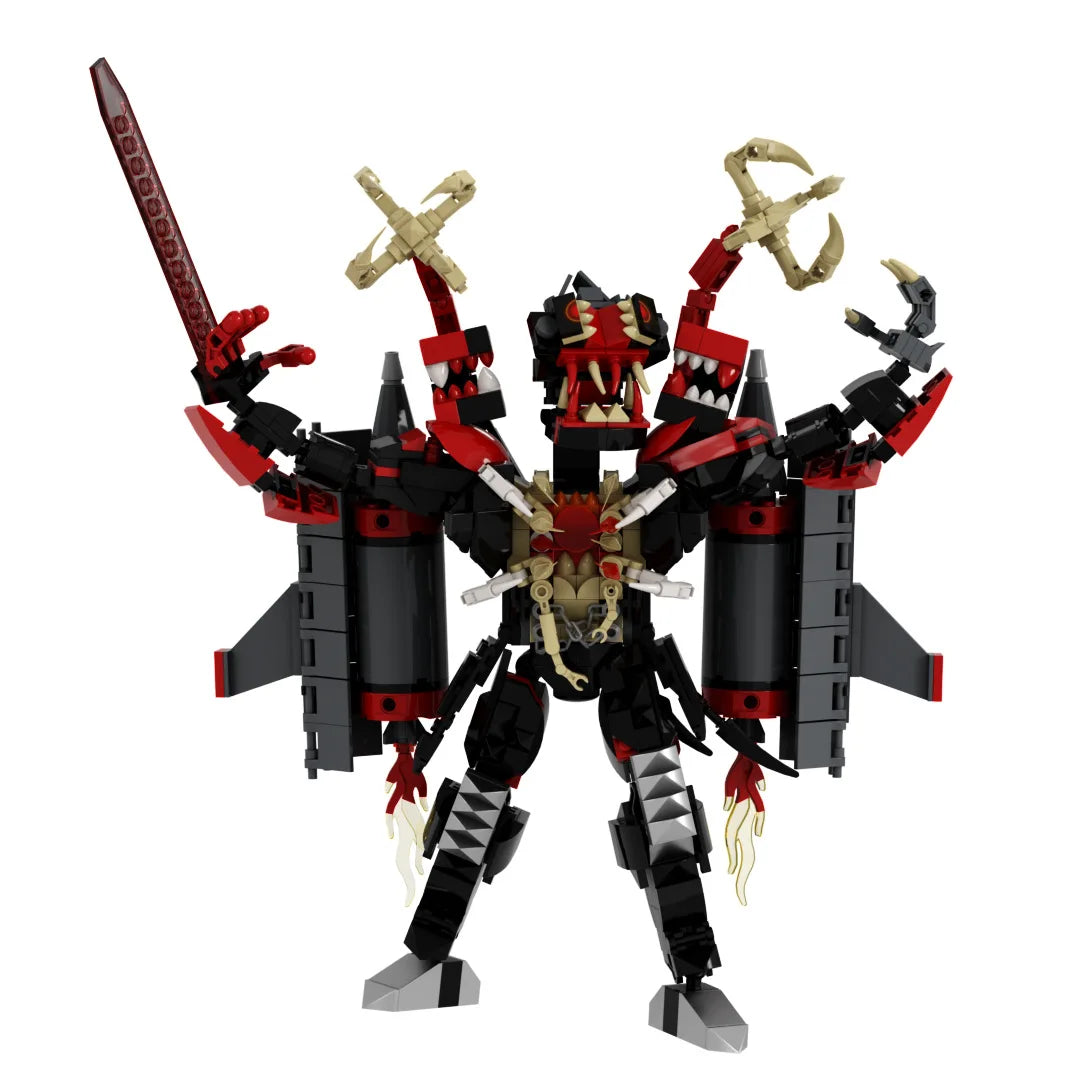 CLassic Horror Game Skibidi Toilet Series Building Blocks Titan Zombie Monitor King DIY Bricks Toys For Kids Easter XMAS Gifts