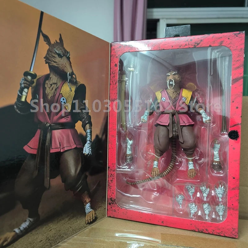 NECA The Last Ronin Leonardo Raphael Donatello Splinter Casey Jones Michelangelo Battle Damaged Action Figure TMNT Toys