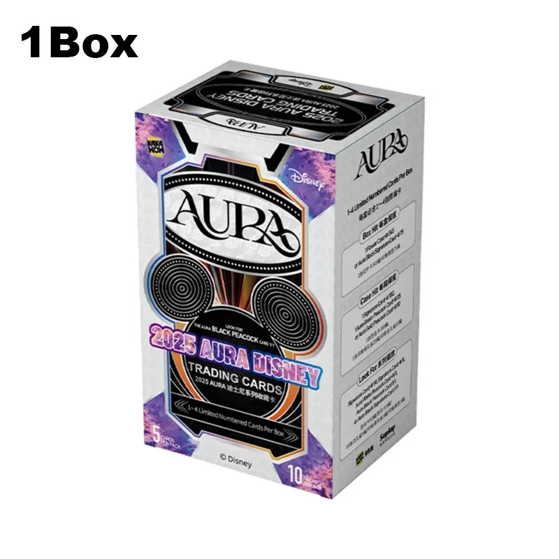 HOT New 2025 AURA Disney Trading Cards Original KAKAWOW AURA SERIES NEWY LAUNCHED Collection Card Children Birthday Gifts