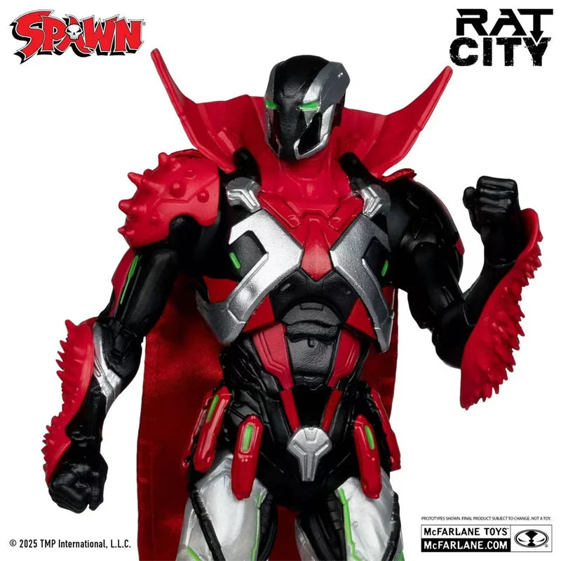 McFarlane Toys ROBOT WARS SPAWN & THE DEVIANT (SPAWN RAT CITY) Action Figure 30th Anniversary Model No signature