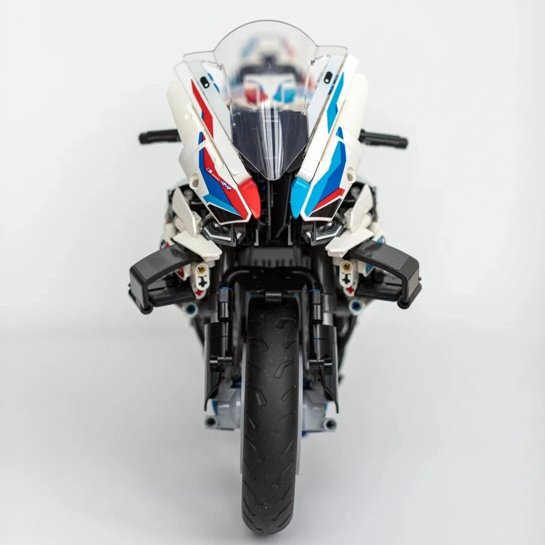 NEW MOC Technical Platinum Motorcycle Model Building Blocks Kit for Adults Display Motorcycle Set for Adult Kids Birthday Gifts