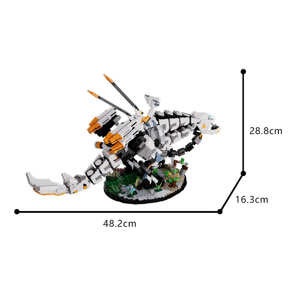 Gobricks Moc Horizons Zero Dawned Thunderjaw Bricks Model Forbidden West Monster Building Blocks Game Bricks Model Toys Sets