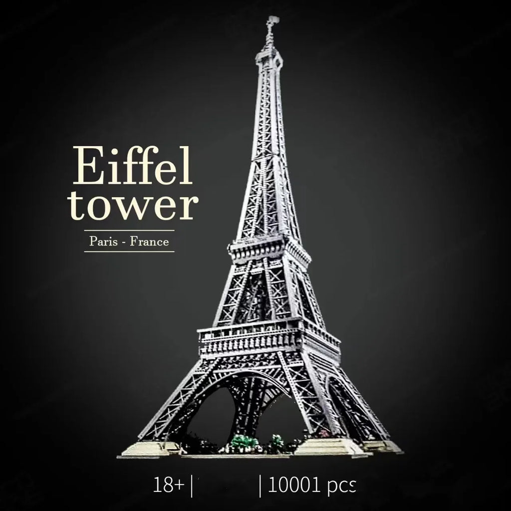 In Stock MOC 1.5M Eiffel Tower 10001pcs PARIS Famous Architecture Model Building Block Brick Toys for Adult Kids Birthday Gifts