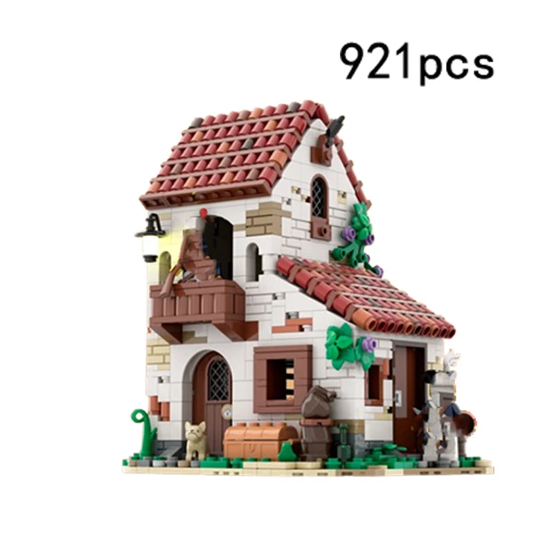 Spot quick delivery MOC-124328 124309 124049 Pirate Castle small particle assembly building block model toy