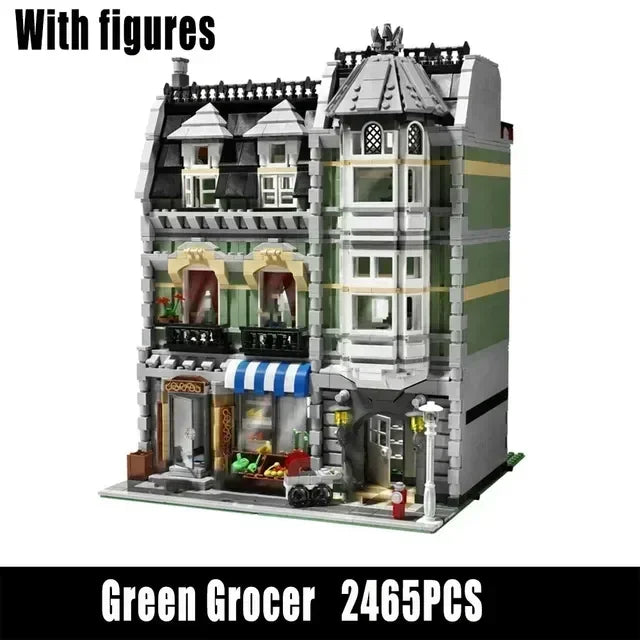 Creatoring Expert Pet Book Shop Town Hall Downtown Diner Model Moc Modular Building Blocks Brick Bank Cafe Corner Toys Parisian