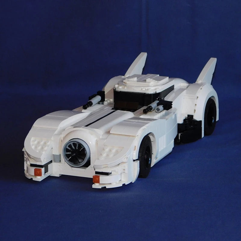 NEW Creative Expert The ICONIC MOC - #BatWhite 1989 Batmobil Cars Modified Building Blocks Bat Cars Model DIY Bricks Toys Gifts