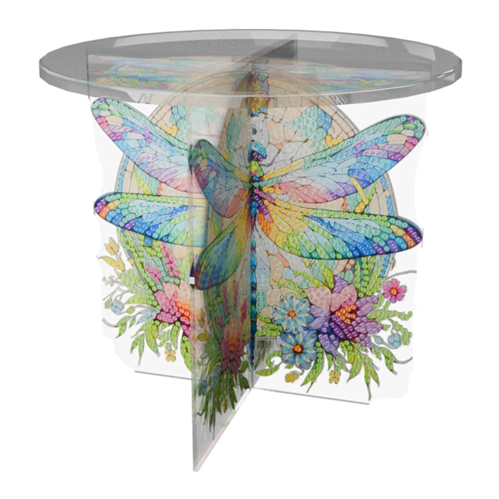 Acrylic Butterfly Potted Plant Holder Rack Rhinestones Plant Display Shelf Diamond Painting Plant Corner Stand for DIY Art Craft
