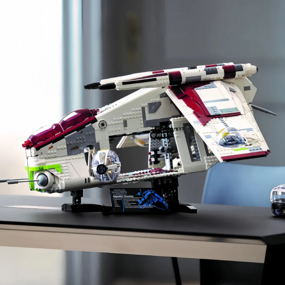 NEW MOC Space Wars UCS Building Blocks Republic Gunship Model 3292PCS Fighter Spaceship Destroyer Bricks Toys For Kids Gifts