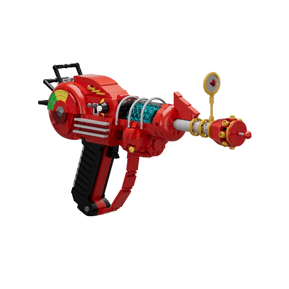 Gorbicks MOC Red Call of Duty Ray Gun Model Bricks DIY Game Weapon Building Blocks Kit Props Toys For Birthday Gifts