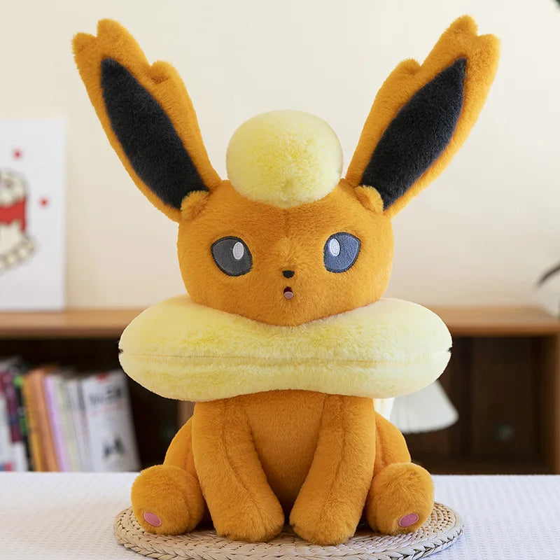 45/60/80CM Pokemon Flareon Plushies Cartoon Anime Stuffed Kawaii Ornament Comfortable Soft Doll Children's Toys Peluche Gift
