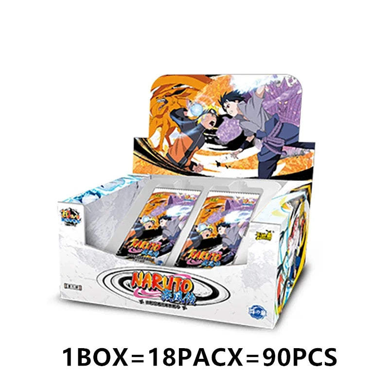 KAYOU Naruto Cards Vortex Collectible Card Games Anime Party Playing Toys Kids Album Collection Children Gift Hobby Boxes Paper