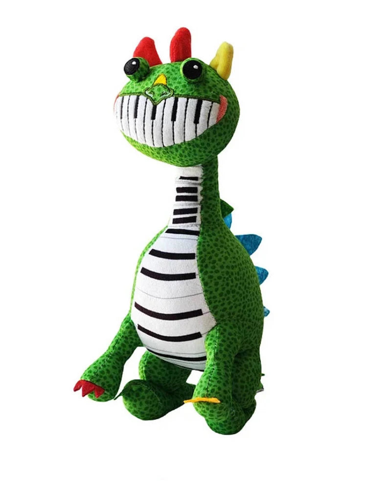 New Poppyed Pianosaurus  Cartoon Plush Doll Anime Nightmare Game Plushie Stuffed Pillow Doll  Kids Birthday Gift Ornament Toy