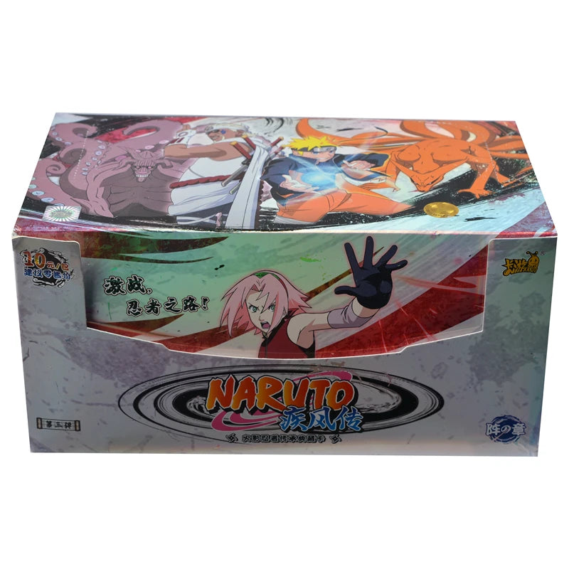 15Style Hot KAYOU Genuine Original Box Naruto Anime Characters Collection Card Classical Battle Game Children Gift Ninja Realm