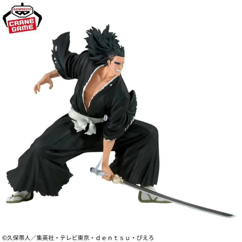 In Stock BANDAI Banpresto Vibration Stars BLEACH Zaraki Kenpachi 13cm Doll Collectible Anime Figure Model Toy Gift